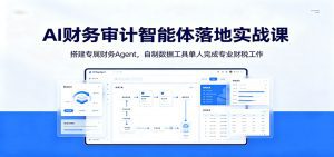 AI财务审计智能体落地实战课：搭建专属财务Agent，自制数据工具单人完成专业财税工作-天边资源网