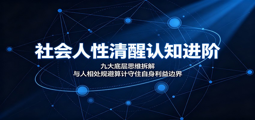 图片[1]-社会人性清醒认知进阶：九大底层思维拆解，与人相处规避算计守住自身利益边界-天边资源网