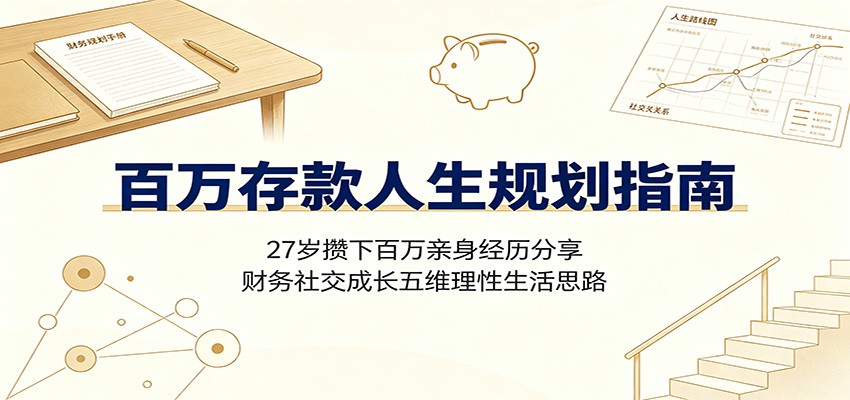 图片[1]-百万存款人生规划指南：27岁攒下百万亲身经历分享，财务社交成长五维理性生活思路-天边资源网