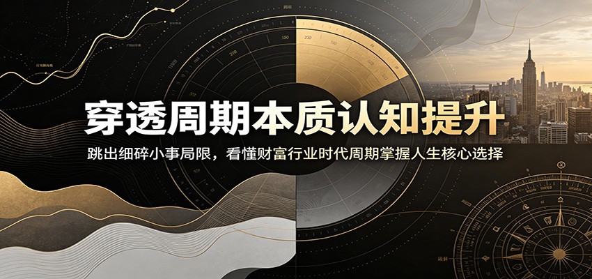 图片[1]-穿透周期本质认知提升：跳出细碎小事局限，看懂财富行业时代周期掌握人生核心选择-天边资源网