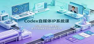 Codex自媒体IP系统课：IP诊断Skill打造爆款复刻，数字人视频多平台自动发布实操-天边资源网
