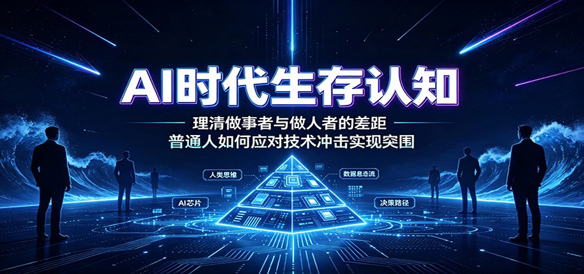 图片[1]-AI时代生存认知：理清做事者与做人者的差距，普通人如何应对技术冲击实现突围-天边资源网
