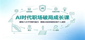AI时代职场破局成长课：解锁八大不可替代能力，摆脱AI信息茧房实现个人进阶-天边资源网