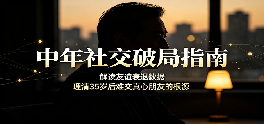 图片[1]-中年社交破局指南：解读友谊衰退数据，理清35岁后难交真心朋友的根源-天边资源网