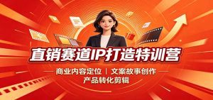直销赛道IP打造特训营：商业内容定位，文案故事创作，产品转化剪辑-天边资源网