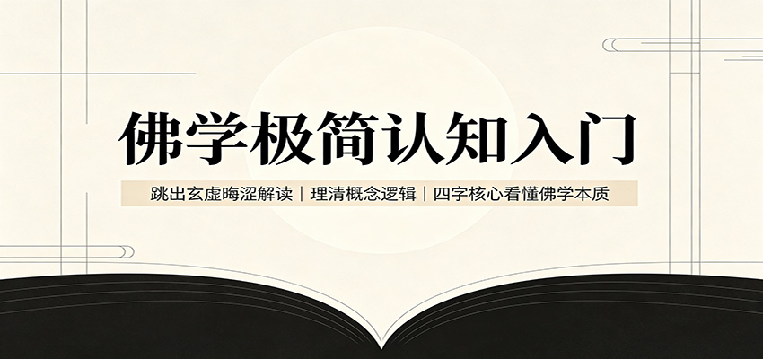 图片[1]-佛学极简认知入门：跳出玄虚晦涩解读，理清概念逻辑，四字核心看懂佛学本质-天边资源网