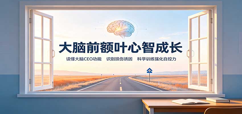 图片[1]-大脑前额叶心智成长：读懂大脑CEO功能，识别损伤诱因，科学训练强化自控力-天边资源网