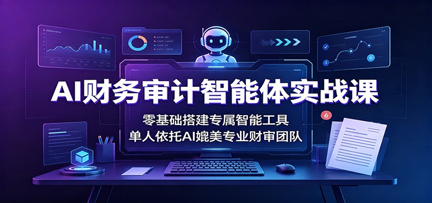图片[1]-AI财务审计智能体实战课：零基础搭建专属智能工具，单人依托AI媲美专业财审团队-天边资源网