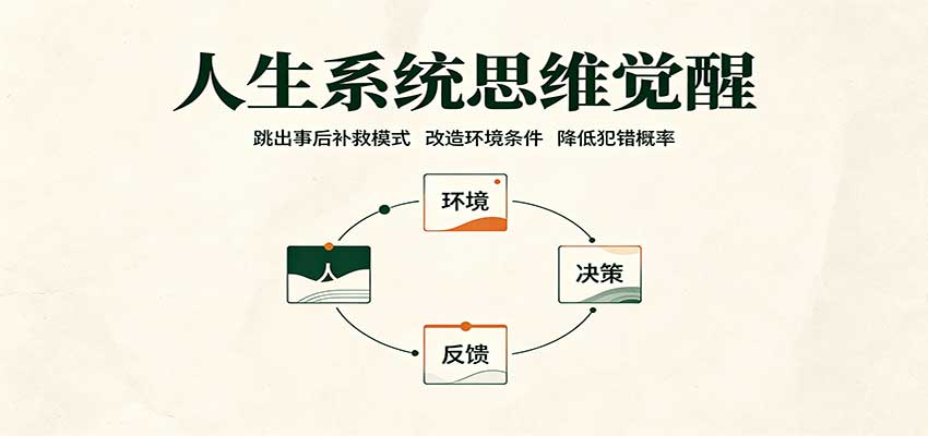 图片[1]-人生系统思维觉醒：跳出事后补救模式，改造环境条件，降低犯错概率-天边资源网