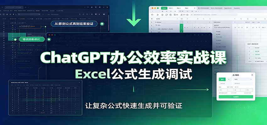 图片[1]-ChatGPT办公效率实战课：提示词技巧，Excel公式生成调试，文档编写教程-天边资源网