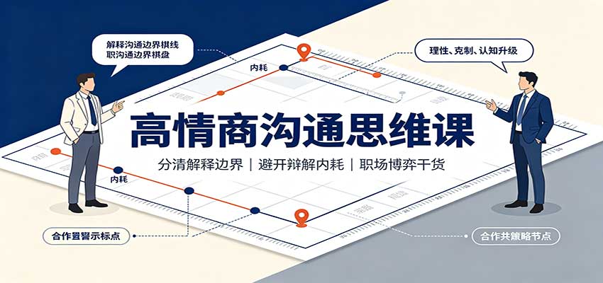 图片[1]-高情商沟通思维课：分清解释边界，避开辩解内耗，职场博弈干货-天边资源网