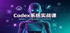 Codex系统实战课：部署注册入门，多行业任务落地，Skill开发万能公式-天边资源网