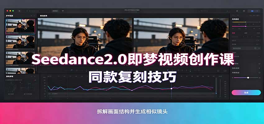 图片[1]-Seedance2.0即梦视频创作课：剧本式视频制作，同款复刻技巧，多行业案例落地教学-天边资源网